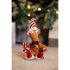 Marco Paul Christmas Remi Rat - Gingerbread Rat Ornament Christmas Decorations Christmas Decorations Indoor Christmas Table Decorations Xmas Stockings Small Plush Christmas decoration