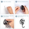 Apkhgtb Suction Cup Hooks for Shower, Bathroom, Kitchen, Glass Door,