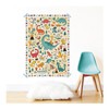 POPPIK 1841201 Sticker Poster, Dinosaur, Creative Poster with Removable Dino