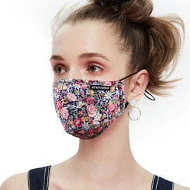 Anti Pollution Dust Mask Washable and Reusable PM2.5 Cotton Face Mouth Mask Protection from Pollen Allergy Respirator Mask
