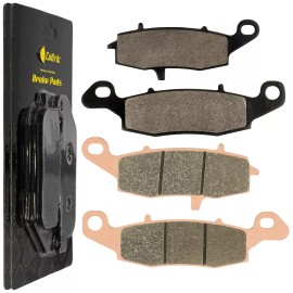 Caltric Front And Rear Brake Pads for Kawasaki Vulcan 1500 Classic VN1500 2001-2008