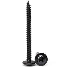 Black Wood Screws,#8×2 inch 100Pcs Black Phillips Modified Truss Head Wood Screws Quick Metal Self Tapping Zinc Oxide Used in Household Appliances,Furniture,Woodworking by B1jounie YA
