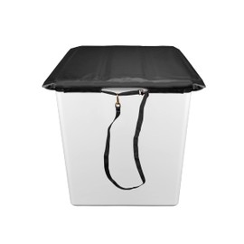 Bucket Truck Parts Folding Hard Top Bucket Cover That Holds Up Even If Water Pools, Nylon Strap with Buckle for Quick Fastening, Fits 1 Man Bucket 28"x28" Edge to Edge