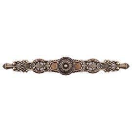 ZONADAH Set of 4 Antique Brass Style Cabinet Handles, Hole Distance 160mm, Vintage Style Pull Handle, Door Knobs Back Plate for Home Furniture Drawers Cabinets Wardrobes Cupboard Cabinet