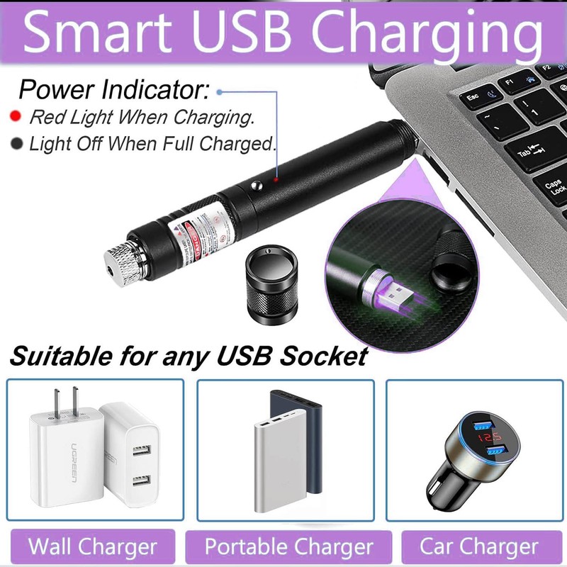 Laser Pointer, Purple Laser Pointer Indicator Light, Long Range Lazer