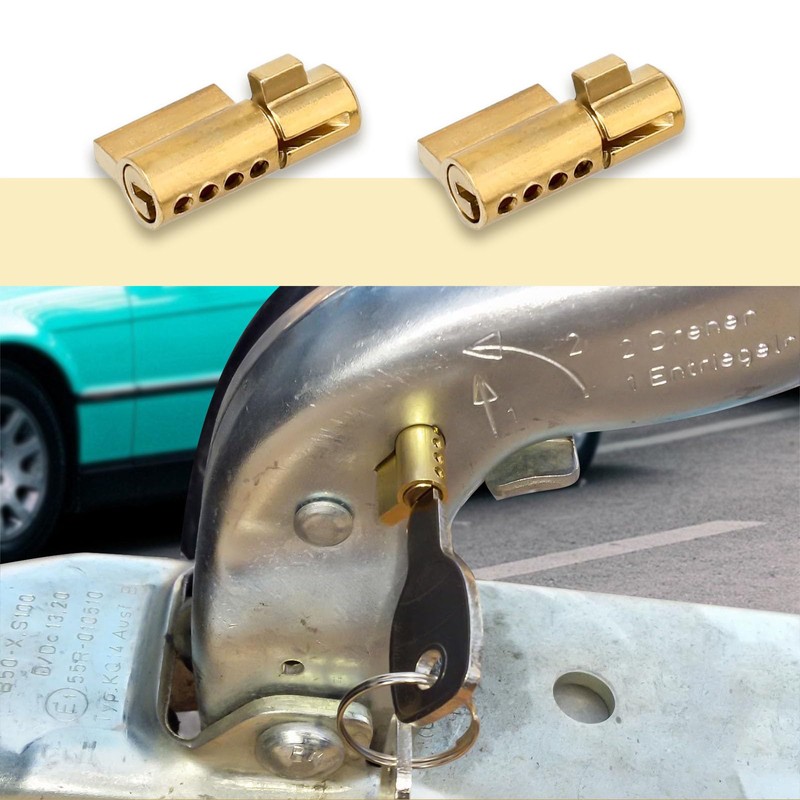Laralily Pack of 2 trailer locks, plug lock for towing