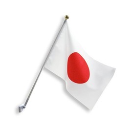 TOSPA 13160 Japanese Flag, For Apartment Installation, S Type, Tetron Flag Pole, Magnet, For Japanese Representatives, Made in Japan, White