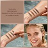 2 Pack Eyebrow Pencil, Waterproof Eyebrow Makeup with Dual Ends,