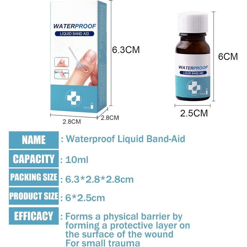 Generic New Skin Liquid Plaster, Waterproof and Breathable Quick-Dry Gel