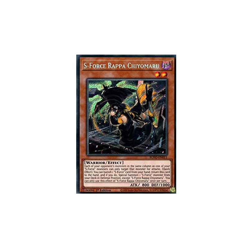 S-Force Rappa Chiyomaru - BLVO-EN011 - Secret Rare