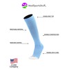 MadSportsStuff Pro Line Baseball Socks and Belt Combo (Columbia Blue,