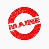CafePress Rubber Ink Stamp Maine 4.25" x 5.5" Notecards 10