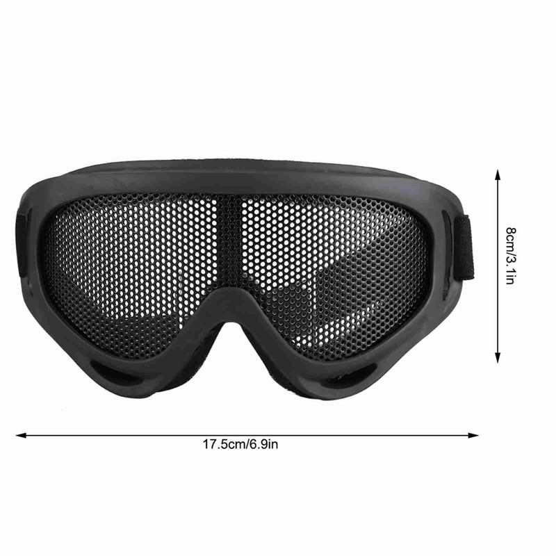 X400 Tactics Mesh Goggles Steel Lenses Sunglass Outdoor Paintball Eyewear