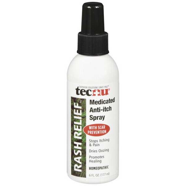 Tecnu Rash Relief Medicated Anti-Itch Spray Soothes Itching 6 fluid Ounces