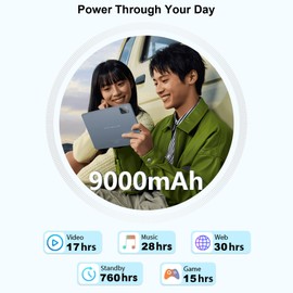 CONSUNG Metal Tablet Computer Android 13, 128GB+8(4+4) GB/1TB Expandable, 9000mAh Battery, 10 Inch 1280X800 IPS, Double-Glass Touch Panel, 5MP+8MP Camera, WiFi6, BT5.0, GMS Certified