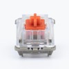 GATERON Pro Ultra Glory Red Keyboard Switches, Linear 5 pin