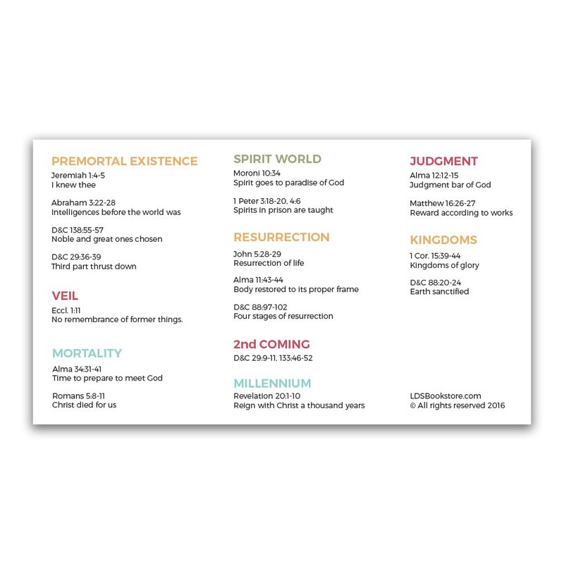 Plan of Salvation Bookmark - Map