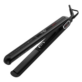 GA.MA G-EVO Silk Chrome Titanium 4/5 Inch Flat Iron with Oxy-Active & Nano Silver Technology, Digital Display, Auto Shut-Off