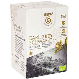 Gepa Organic Earl Grey Black Tea - 100 Tea Bags - 5 Pack (20 x 1.7 g per Pack)