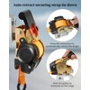 Truck Camper Shell Clamps Retractable Ratchet Straps, Compatible with Ford