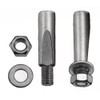 Crank Cotter, Silver, 9,5 mm kurze Fläche