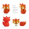 WooTeck 128GB Novelty Red Fox USB Flash Drive Cartoon Cute