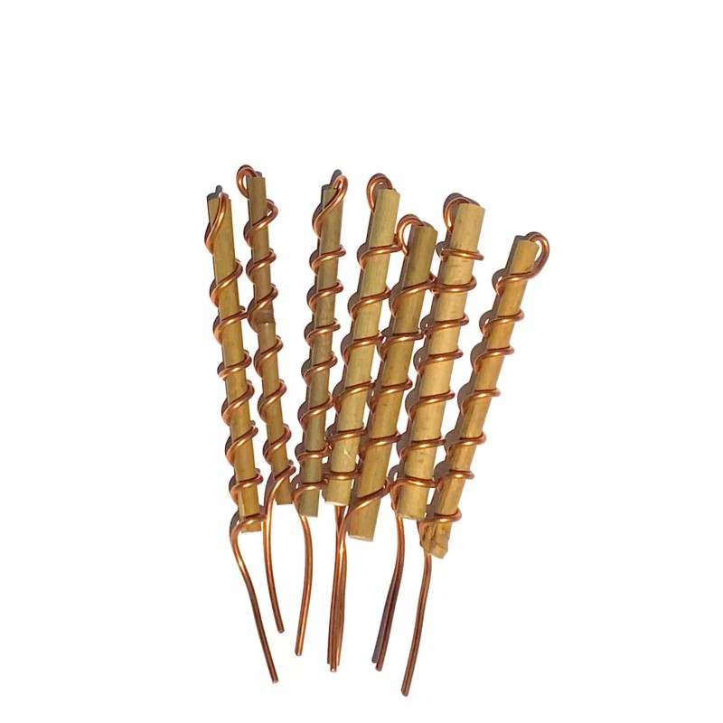 CedarMountainWorks 5-Pack Copper Bamboo Electroculture Coils – Garden Antennas for