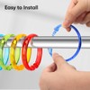 Premium Plastic Shower Curtain Rings Shower Curtain Hooks Gliding on