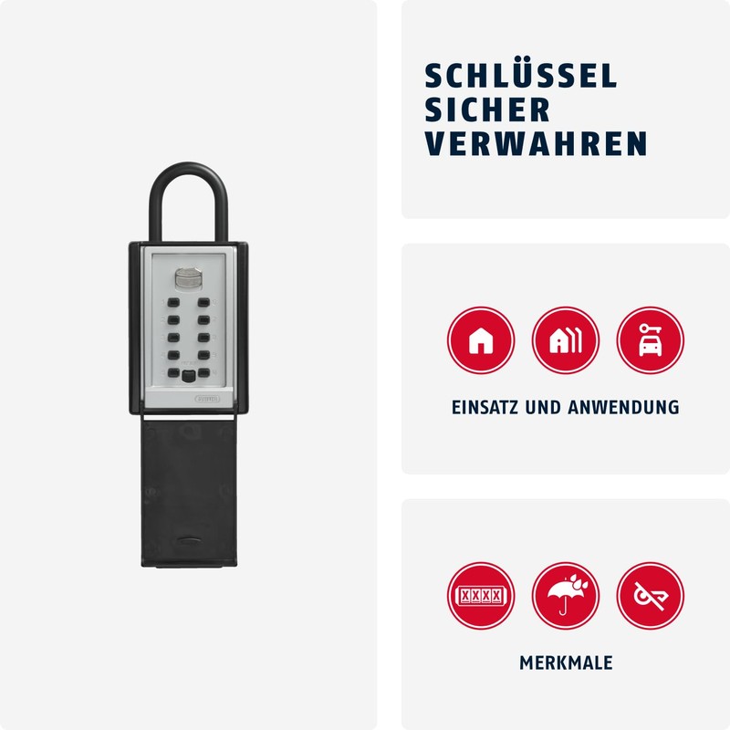 ABUS KeyGarage 777 - Key box with mounting bracket -
