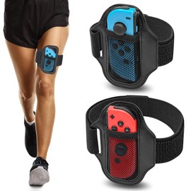 AEIOPRS Leg Band for Switch Leg Strap Compatible with Switch Elastic Leg Strap for Ring Fit Switch Adjustable Elastic Leg Straps Pack of 2