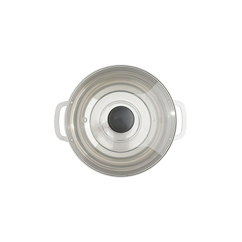 SPT HK-4200B Pot with Glass Lid, Stainless Steel, 3.5 L