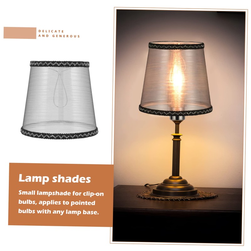 Levemolo Shade Lamp Cover Small Lamp Shades for Clip-on Bulbs