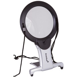 Levenhuk Zeno Vizor N2 Neck Magnifier with LED Light, Comes with Strap and Desktop