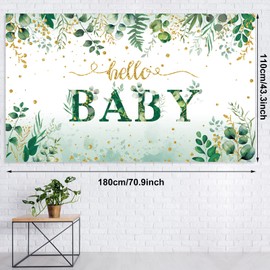 Baby Shower Backdrop Safari Baby Shower Sage Green Baby Shower Decorations 6 x 3 ft Baby Shower Birthday Party Photography with Rope