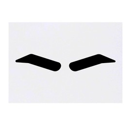 'Angry Eyebrows' Temporary Tattoo - Water Resistant, Skin-Safe, Non-Toxic Transfer (TO00045188)