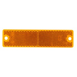 Grote 40133 Yellow Mini Stick-On / Screw-Mount Rectangular Reflectors