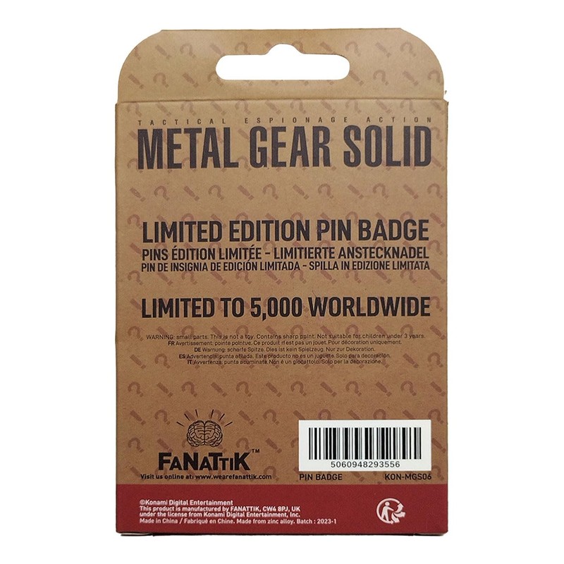 Metal Gear Solid Limited Edition Pin Badge | FOXHOUND