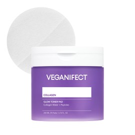 VEGANIFECT Collagen Peptide Toner Pads, 70 Count