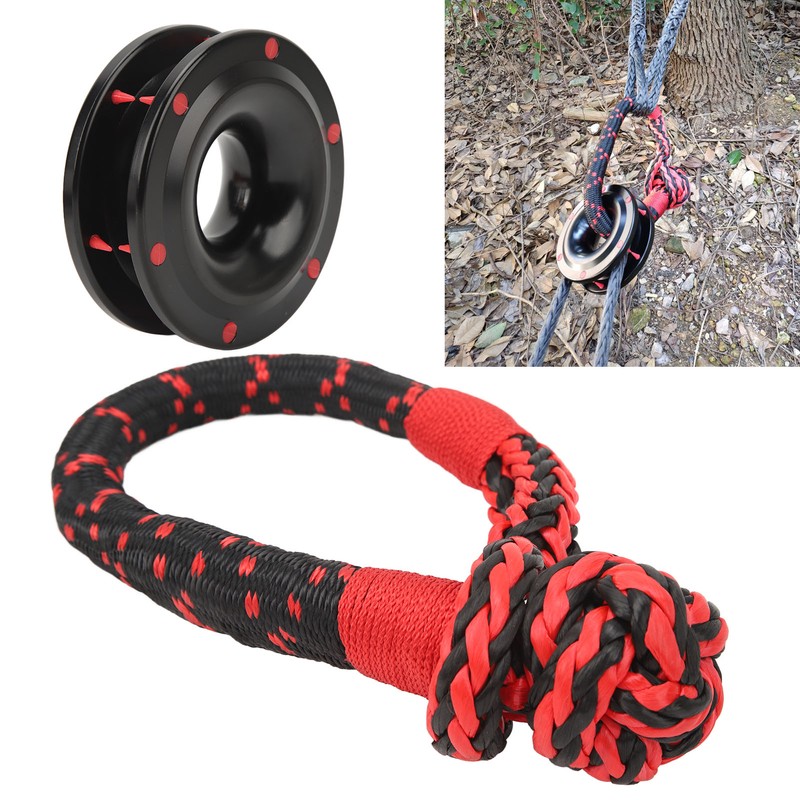 Rope Retention Pulley Soft Shackle Combo 22000lbs Heavy Duty for
