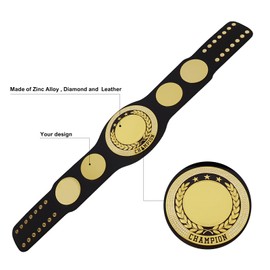 sszhixin Championship Belt Adult Customized Wrestling Championship Belt, Blank Championship Belt, and Award of The Championship Belt(gold)