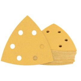 Bosch Professional 50x Expert C470 Sandpaper (for Hardwood, Paint on wood, 93x93 mm, Grit 240, Accessories Delta Sander)