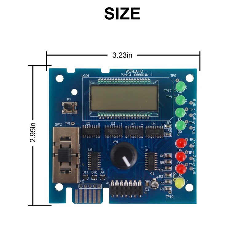 GLX-PCB-DSP Display Board Display Replacement for Hayward Goldline Aqua-Rite and