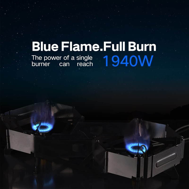 BRS-32 Portable Camping Stove, Foldable, Adjustable Control, and Carrying Case