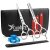 Hairdressing Barber Salon Scissors, Thinning Scissors set 5.5", New Silver