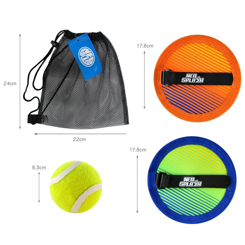 NEO-SPLASH Catch Ball Set Throwing Game with 2 Discs and