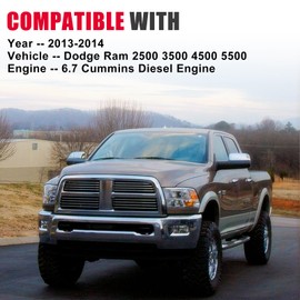6.7 Cummins Diesel Engine Upper Radiator Inlet Aluminum Y Hose Tube Compatible with 2013-2014 Dodge Ram 2500 3500 4500 5500 Replaces OE# 52014722AB, 52014722AD, 626-323