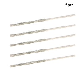 Auniwaig 1.2mm Diamond Twist Drill Bits High Speed Steel HSS for Glass Sea Shells Stone 5 Pcs
