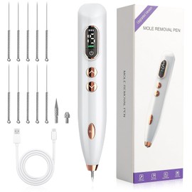 Pluma De Plasma con 15 Niveles de Velocidad Ajustable, Pantalla LED y Luces Auxiliares, Plasma Pen, Herramienta de Cuidado Facial con Efecto Plasma, Carga USB, para Cuidado Personal y Hogar