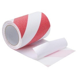 PATIKIL 15cm x 5 Meters Anti Slip Traction Tape, Non-Slip Grip Tape Non Skid Tread Safety Tape for Stairs Steps Scooter Deck, Red and White