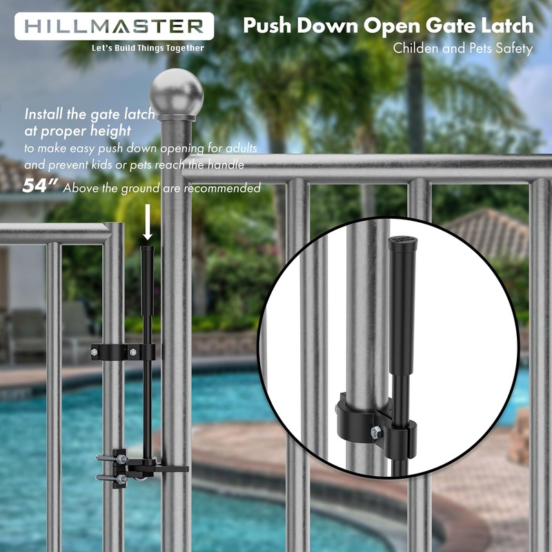 Auto Pool Gate Latch,Chain Link Child Safety Pool Latch for